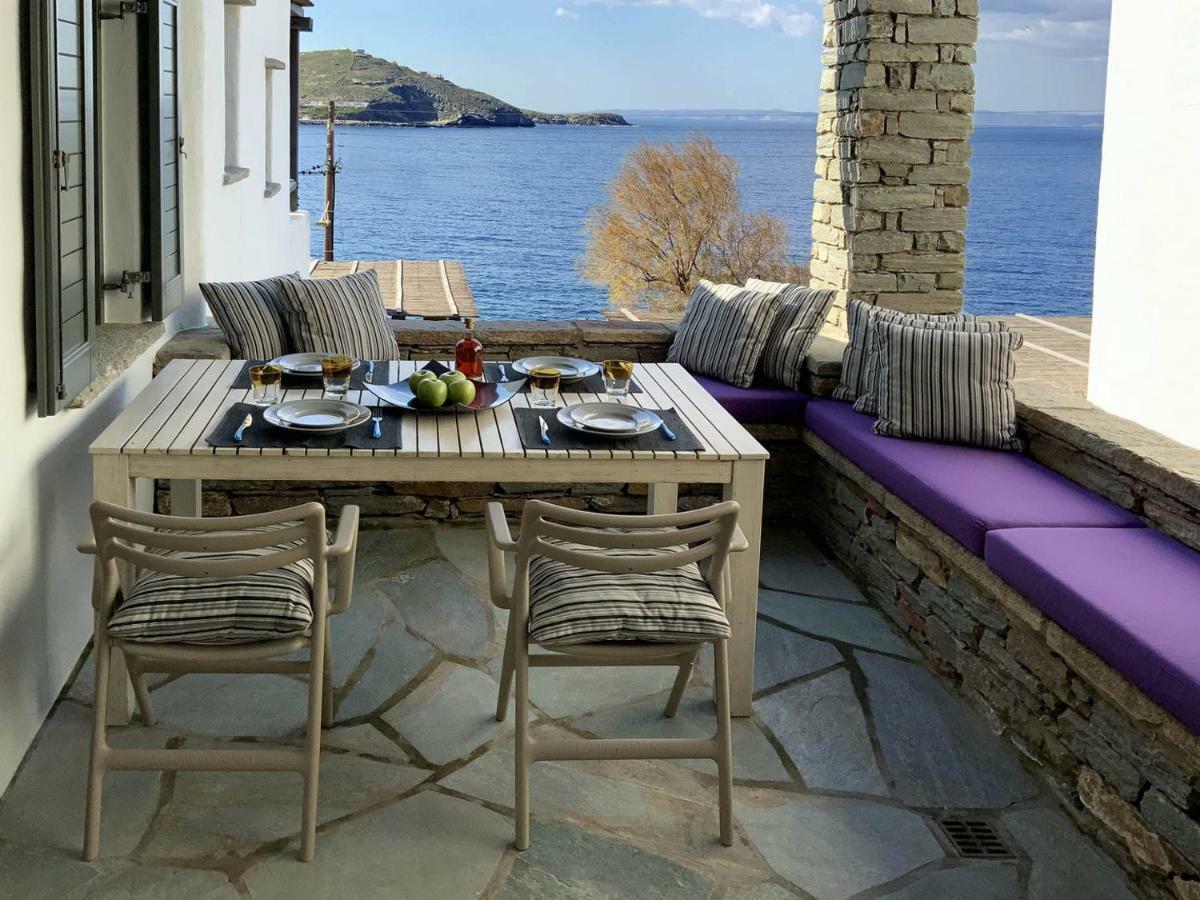 Aqua Blue, Only 100 Meters From The Beach Of Gialiskari Ioulis Bagian luar foto