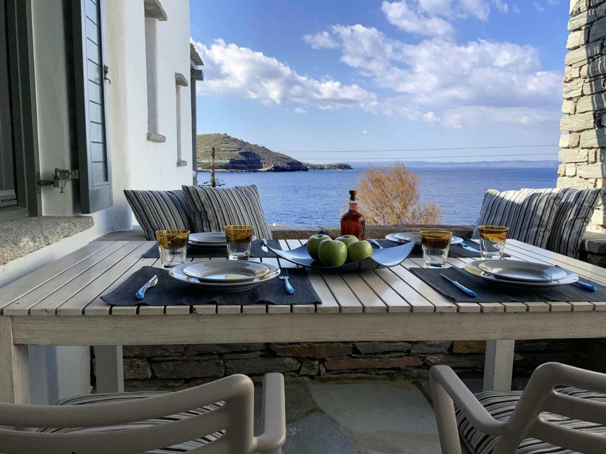 Aqua Blue, Only 100 Meters From The Beach Of Gialiskari Ioulis Bagian luar foto